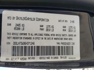 2006 Dodge Charger SRT-8 with VIN 2B3LA73W96H371246, listed as a IAAI auction lot 41676168 with 130,064 mi miles and . Bid and sale history available at carsss.com. Image 9.