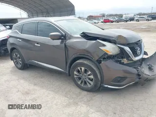 2016 Nissan Murano SV with VIN 5N1AZ2MG3GN124138, listed as a IAAI auction lot 41682017 with 140,293 mi miles. Bid and sale history available at carsss.com. Image 1.