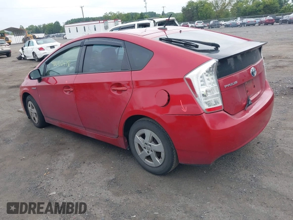 2011 Toyota Prius I with VIN JTDKN3DU6B0289624, listed as a IAAI auction lot 40030478 with 268,918 mi miles. Bid and sale history available at carsss.com. Image 3.