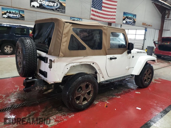 2018 Jeep Wrangler Sport S with VIN 1C4GJWAG0JL913125, listed as a Copart auction lot 55493925 with 63,882 mi miles and Salvage Title. Bid and sale history available at carsss.com. Image 3.