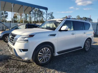 2022 Nissan Armada SL with VIN JN8AY2BBXN9815420, listed as a Copart auction lot 74848824 with 23,963 mi miles and Salvage Title. Bid and sale history available at carsss.com. Image 1.