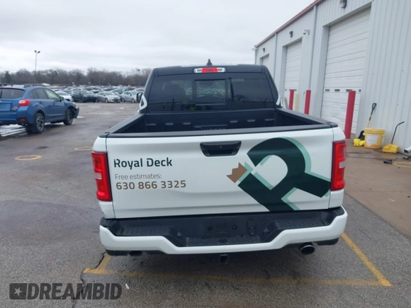 2025 Ram 1500 Laramie с VIN 1C6SRFJP2SN529640, выставлен на аукционе IAAI как лот 41718173 с пробегом 9 870 миль миль и . История ставок и продаж доступна на DreamBid. Изображение 16.