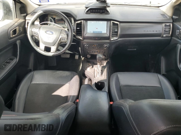 2021 Ford Ranger XL with VIN 1FTER4FH0MLD82079, listed as a Copart auction lot 56927685 with 43,985 mi miles and Salvage title. Bid and sale history available at DreamBid. Image 8.