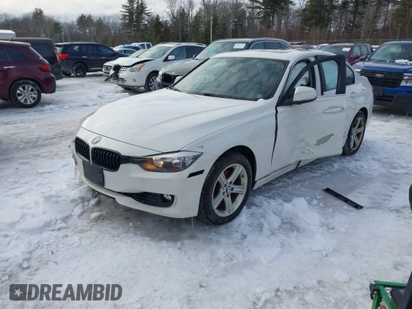 2015 BMW 3 Series 328i xDrive with VIN WBA3B5G56FNS14621, listed as a IAAI auction lot 41559125 with 89,749 mi miles. Bid and sale history available at carsss.com. Image 2.