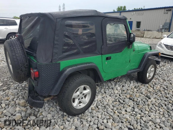 2004 Jeep Wrangler SE with VIN 1J4FA29124P769475, listed as a Copart auction lot 64371244 with 136,877 mi miles and Salvage title. Bid and sale history available at DreamBid. Image 3.