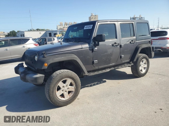 2018 Jeep Wrangler Unlimited Sport with VIN 1C4BJWDG4JL911688, listed as a Copart auction lot 64243545 with 66,718 mi miles and Salvage title. Bid and sale history available at DreamBid. Image 1.
