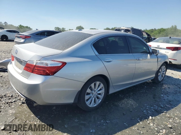 2014 Honda Accord Sedan EX-L with VIN 1HGCR2F87EA224221, listed as a Copart auction lot 52124395 with 114,481 mi miles and Salvage Title. Bid and sale history available at carsss.com. Image 3.