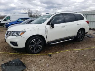 2018 Nissan Pathfinder SV z VIN 5N1DR2MM9JC669315, wystawiony jako Copart lot #53186005 z przebiegiem 188 420 mil mil oraz Szkody całkowita. Historia ofert i sprzedaży dostępna na DreamBid. Obrazek 1.