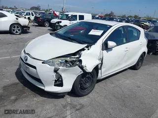 2014 Toyota Prius c One with VIN JTDKDTB30E1075210, listed as a IAAI auction lot 41816662 with 154,436 mi miles. Bid and sale history available at carsss.com. Image 18.