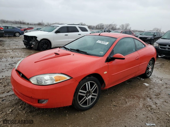 2002 Mercury Cougar with VIN 1ZWHT61L325604128, listed as a Copart auction lot 47762535 with 119,100 mi miles and Salvage Title. Bid and sale history available at carsss.com. Image 1.