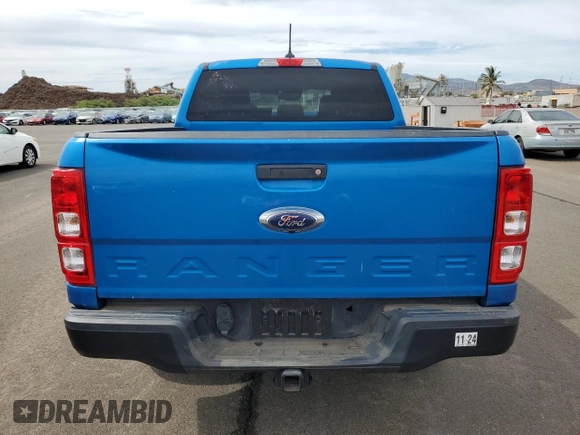 2021 Ford Ranger XL with VIN 1FTER4EH2MLD24086, listed as a Copart auction lot 65487684 with 32,069 mi miles and Salvage Title. Bid and sale history available at carsss.com. Image 6.
