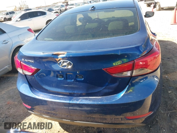 2016 Hyundai Elantra SE with VIN 5NPDH4AE1GH655759, listed as a IAAI auction lot 41721601 with 152,787 mi miles. Bid and sale history available at carsss.com. Image 16.