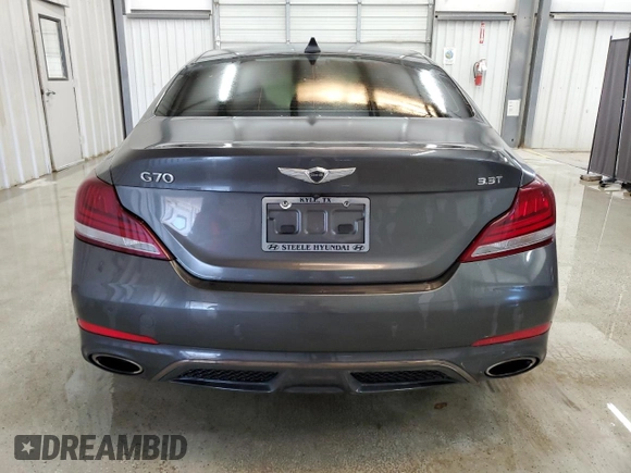 2019 Genesis G70 Advanced with VIN KMTG34LE9KU021057, listed as a Copart auction lot 52218325 with 55,991 mi miles and Clean Title. Bid and sale history available at DreamBid. Image 6.
