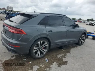 2019 Audi Q8 Prestige with VIN WA1FVAF11KD024380, listed as a Copart auction lot 54579315 with 109,204 mi miles and Salvage title. Bid and sale history available at DreamBid. Image 3.