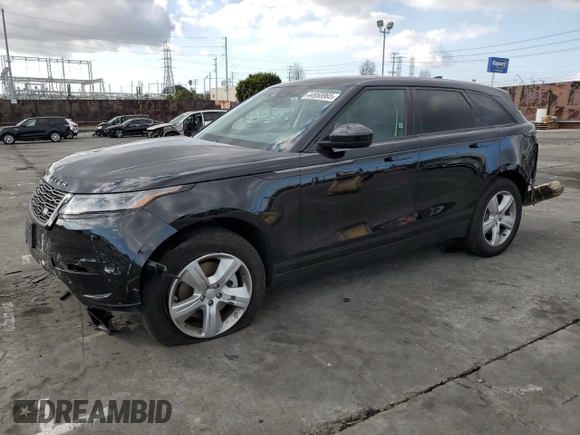 2025 Land Rover Range Rover Velar S with VIN SALYJ2EX8SA393852, listed as a Copart auction lot 44958965 with 5,818 mi miles and Salvage title. Bid and sale history available at DreamBid. Image 1.