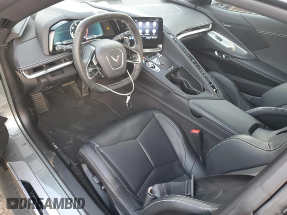 2023 Chevrolet Corvette 1LT with VIN 1G1YA2D40P5123103, listed as a Copart auction lot 85243864 with 12,302 mi miles and Salvage title. Bid and sale history available at DreamBid. Image 8.
