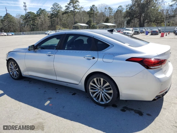 2015 Hyundai Genesis 5.0L with VIN KMHGN4JF7FU028076, listed as a Copart auction lot 48015085 with 144,021 mi miles and Salvage Title. Bid and sale history available at carsss.com. Image 2.