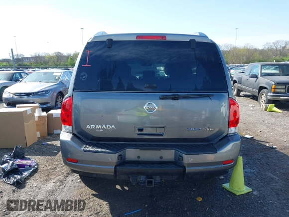 2015 Nissan Armada SV with VIN 5N1BA0ND6FN604077, listed as a IAAI auction lot 41940078 with 169,266 mi miles and . Bid and sale history available at DreamBid. Image 16.