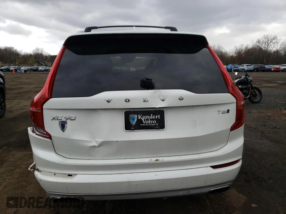 2021 Volvo XC90 Momentum with VIN YV4A22PKXM1730495, listed as a Copart auction lot 53193545 with 54,856 mi miles and Salvage Title. Bid and sale history available at carsss.com. Image 6.