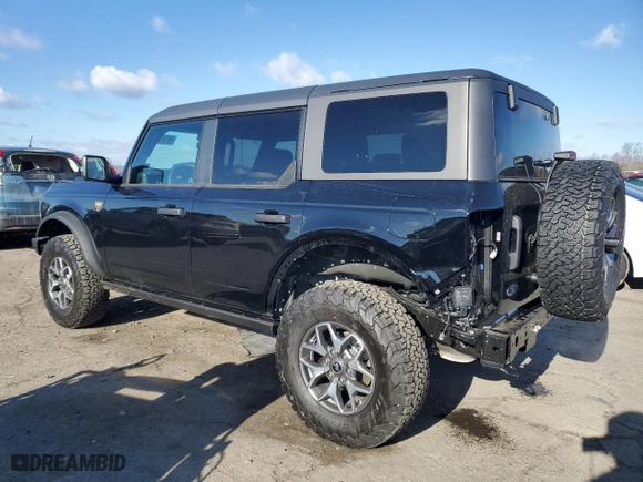 2024 Ford Bronco Badlands with VIN 1FMEE9BP4RLB23412, listed as a Copart auction lot 88945895 with 45 mi miles and Salvage Title. Bid and sale history available at carsss.com. Image 2.
