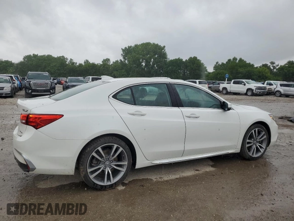 2020 Acura TLX Technology with VIN 19UUB3F46LA002150, listed as a Copart auction lot 59041975 with 106,890 mi miles and Salvage title. Bid and sale history available at DreamBid. Image 3.