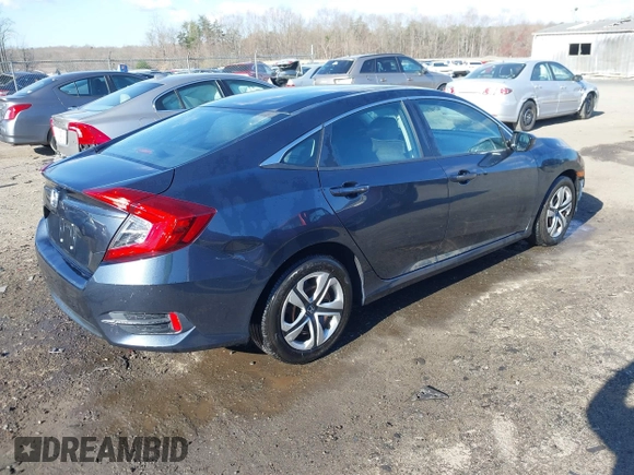 2017 Honda Civic LX with VIN 19XFC2F52HE069033, listed as a IAAI auction lot 41866390 with 68,050 mi miles and . Bid and sale history available at DreamBid. Image 4.