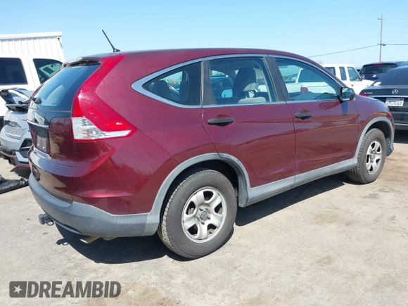2013 Honda CR-V LX with VIN 5J6RM3H39DL017583, listed as a IAAI auction lot 41988588 with 254,382 mi miles. Bid and sale history available at carsss.com. Image 4.