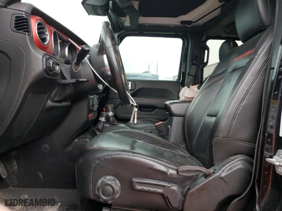 2019 Jeep Wrangler Unlimited Rubicon with VIN 1C4HJXFN6KW665805, listed as a Copart auction lot 45424005 with 141,007 mi miles and Salvage Title. Bid and sale history available at carsss.com. Image 7.
