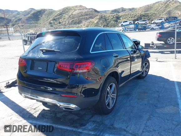 2021 Mercedes-Benz GLC with VIN W1N0G8DB6MF868330, listed as a IAAI auction lot 41835838 with 1 mi miles. Bid and sale history available at carsss.com. Image 4.