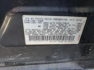 2001 Toyota Highlander with VIN JTEGF21AX10013948, listed as a Copart auction lot 46531415 with 198,072 mi miles and Salvage title. Bid and sale history available at DreamBid. Image 15.