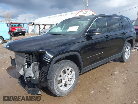 2023 Jeep Grand Cherokee Limited z VIN 1C4RJKBG6P8859034, wystawiony jako IAAI lot #41763549 z przebiegiem 24 476 mil mil oraz . Historia ofert i sprzedaży dostępna na DreamBid. Obrazek 19.