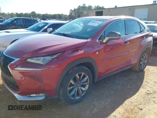2015 Lexus NX 200t with VIN JTJYARBZ8F2013542, listed as a IAAI auction lot 41634471 with 106,026 mi miles. Bid and sale history available at carsss.com. Image 2.