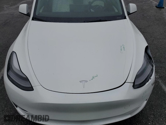 2023 Tesla Model Y Performance with VIN 7SAYGDEF1PF809654, listed as a Copart auction lot 43981915 with 16,401 mi miles and Salvage Title. Bid and sale history available at DreamBid. Image 12.