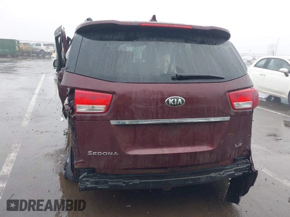 2016 Kia Sedona LX with VIN KNDMB5C17G6144987, listed as a IAAI auction lot 41569757 with 164,539 mi miles. Bid and sale history available at carsss.com. Image 16.