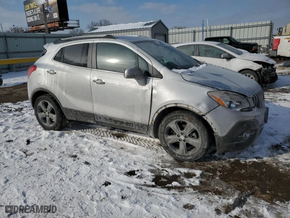 2014 Buick Encore Leather with VIN KL4CJCSB4EB639059, listed as a Copart auction lot 44918975 with 129,957 mi miles and Salvage Title. Bid and sale history available at carsss.com. Image 4.