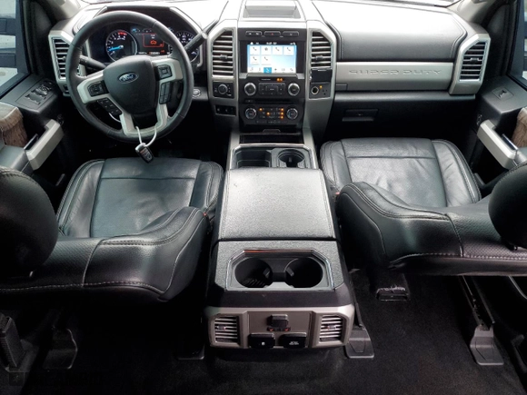 2017 Ford Super Duty F-250 SRW Lariat with VIN 1FT7W2BT8HEE15789, listed as a Copart auction lot 52038045 with 185,457 mi miles and Salvage Title. Bid and sale history available at carsss.com. Image 8.