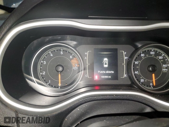 2016 Jeep Cherokee Latitude with VIN 1C4PJLCB9GW189779, listed as a Copart auction lot 47960975 with 166,466 mi miles and Salvage Title. Bid and sale history available at carsss.com. Image 9.