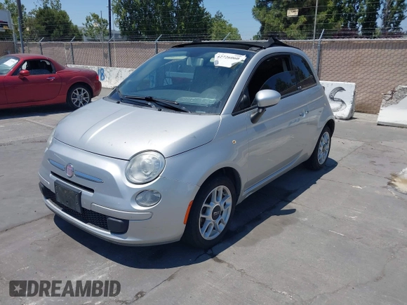 2012 FIAT 500 Pop with VIN 3C3CFFDR7CT352673, listed as a IAAI auction lot 42726060 with 159,072 mi miles and . Bid and sale history available at DreamBid. Image 2.