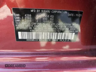 2022 Subaru Impreza with VIN 4S3GTAA61N1710783, listed as a Copart auction lot 71966694 with 49,278 mi miles and Salvage title. Bid and sale history available at DreamBid. Image 13.