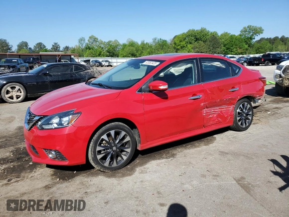 2017 Nissan Sentra SR with VIN 3N1AB7AP1HY351300, listed as a Copart auction lot 52052435 with 86,700 mi miles and Salvage Title. Bid and sale history available at carsss.com. Image 1.