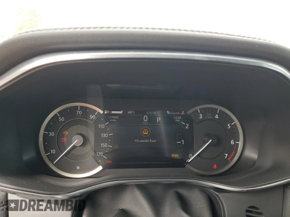 2021 Jaguar F-Pace S with VIN SADCJ2EX1MA675503, listed as a Copart auction lot 46350205 with 37,645 mi miles and Salvage title. Bid and sale history available at DreamBid. Image 9.