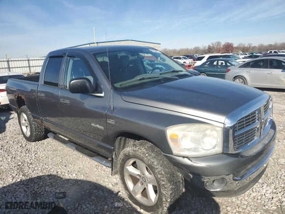 2008 Dodge Ram 1500 Laramie with VIN 1D7HU18268J227045, listed as a Copart auction lot 82306914 with 215,012 mi miles and Salvage Title. Bid and sale history available at carsss.com. Image 4.