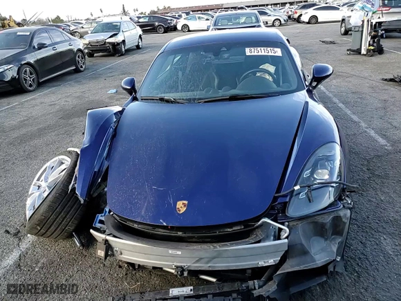 2022 Porsche 718 Cayman GT4 with VIN WP0AC2A82NS275540, listed as a Copart auction lot 87511515 with 30,300 mi miles and Salvage Title. Bid and sale history available at carsss.com. Image 11.