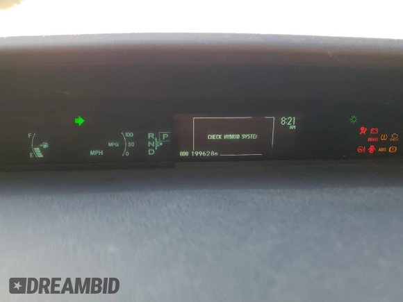 2011 Toyota Prius I with VIN JTDKN3DU3B5370244, listed as a Copart auction lot 50761775 with 199,628 mi miles and Salvage Title. Bid and sale history available at DreamBid. Image 9.