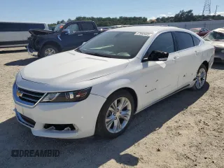 2015 Chevrolet Impala LT with VIN 1G1125S32FU131685, listed as a Copart auction lot 57992685 with 97,749 mi miles and Salvage title. Bid and sale history available at DreamBid. Image 1.
