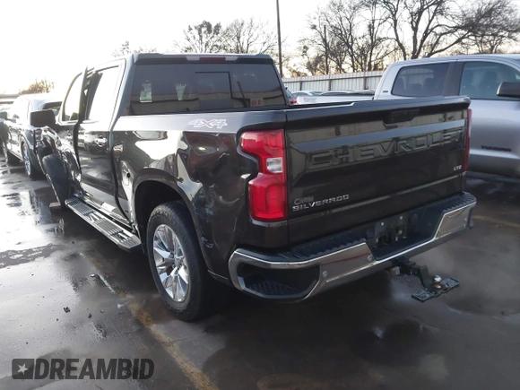 2021 Chevrolet Silverado 1500 LTZ with VIN 3GCUYGED5MG391274, listed as a IAAI auction lot 41275745 with 59,858 mi miles and . Bid and sale history available at DreamBid. Image 3.