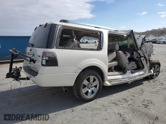 2008 Ford Expedition EL Limited with VIN 1FMFK19578LA02357, listed as a Copart auction lot 77686254 with 0 mi miles and Salvage Title. Bid and sale history available at carsss.com. Image 3.