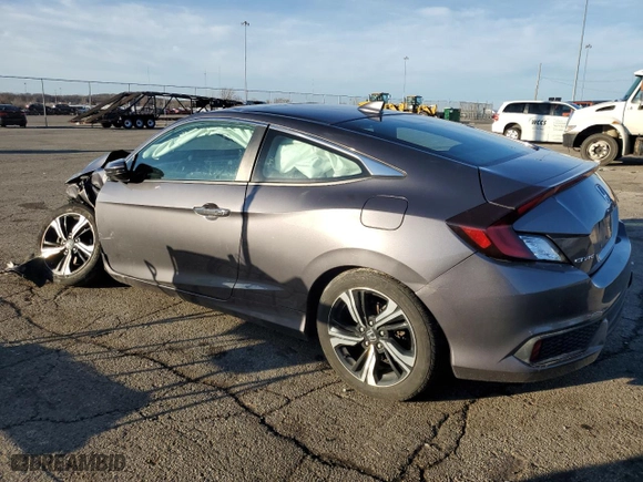 2017 Honda Civic Coupe Touring with VIN 2HGFC3B99HH351805, listed as a Copart auction lot 85308974 with 87,250 mi miles and Salvage Title. Bid and sale history available at carsss.com. Image 2.