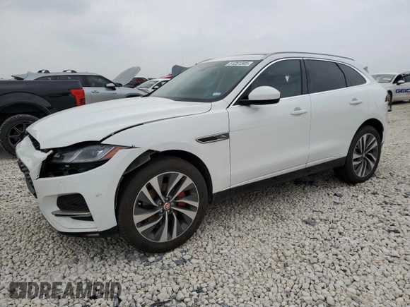 2022 Jaguar F-Pace S z VIN SADCJ2EX6NA702096, wystawiony jako Copart lot #51251345 z przebiegiem 56 512 mil mil oraz Szkoda całkowita • Salvage title. Historia ofert i sprzedaży dostępna na DreamBid. Obrazek 1.