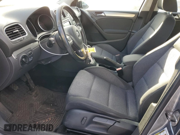 2012 Volkswagen Golf TDI with VIN WVWNM7AJ5CW332205, listed as a Copart auction lot 44744695 with 109,381 mi miles and Salvage title. Bid and sale history available at DreamBid. Image 7.